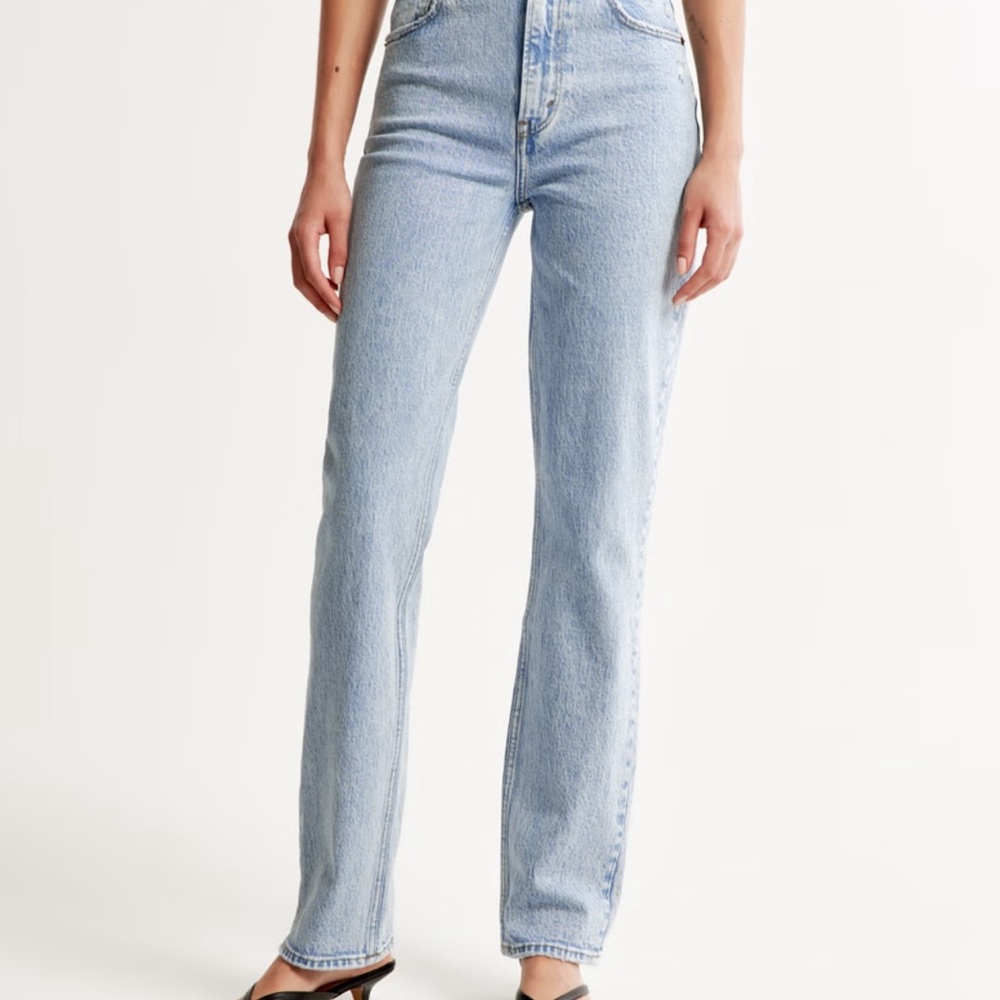 Abercrombie & Fitch Blue Straight Leg Jeans